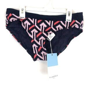 Flag Pole, Women’s Multicolored Hipster Bikini Bottom, Size Medium